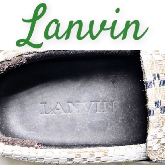LANVIN Basket Weave Leather Slip On Loafer Sneaker, Size‎ 9 main image 8